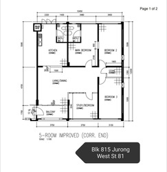 Blk 815 Jurong West Street 81 (Jurong West), HDB 5 Rooms #206349991
